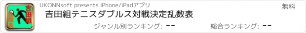 おすすめアプリ 吉田組テニスダブルス対戦決定乱数表