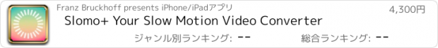 おすすめアプリ Slomo+ Your Slow Motion Video Converter