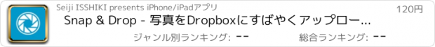 おすすめアプリ Snap & Drop - 写真をDropboxにすばやくアップロードするカメラ