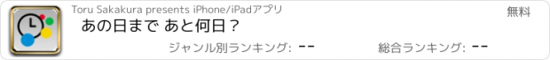 おすすめアプリ あの日まで あと何日？