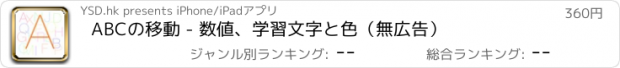 おすすめアプリ ABCの移動 - 数値、学習文字と色（無広告）