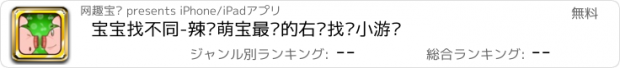 おすすめアプリ 宝宝找不同-辣妈萌宝最爱的右脑找茬小游戏