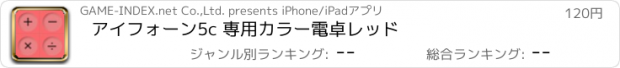 おすすめアプリ アイフォーン5c 専用カラー電卓レッド