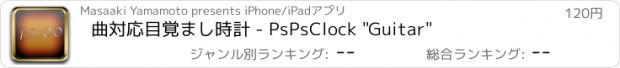 おすすめアプリ 曲対応目覚まし時計 - PsPsClock "Guitar"