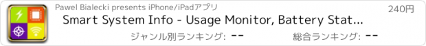 おすすめアプリ Smart System Info - Usage Monitor, Battery Stats and Network Status