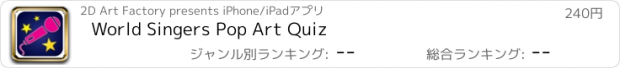 おすすめアプリ World Singers Pop Art Quiz