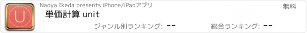 おすすめアプリ 単価計算 unit