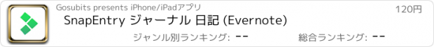 おすすめアプリ SnapEntry ジャーナル 日記 (Evernote)