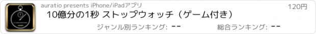 おすすめアプリ 10億分の1秒 ストップウォッチ（ゲーム付き）