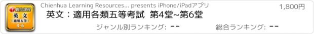 おすすめアプリ 英文：適用各類五等考試  第4堂~第6堂