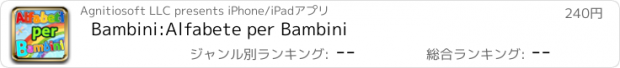 おすすめアプリ Bambini:Alfabete per Bambini