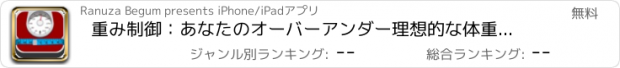 おすすめアプリ 重み制御：あなたのオーバーアンダー理想的な体重、BMI値をチェックし、国会規則、フード提案や健康のヒント無料を！