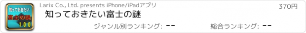 おすすめアプリ 知っておきたい富士の謎