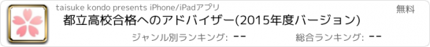 おすすめアプリ 都立高校合格へのアドバイザー(2015年度バージョン)