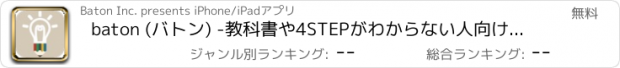 おすすめアプリ baton (バトン) -教科書や4STEPがわからない人向け数学ガイド