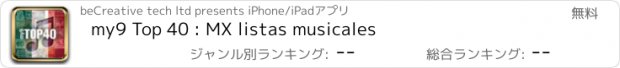 おすすめアプリ my9 Top 40 : MX listas musicales