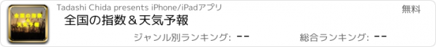 おすすめアプリ 全国の指数＆天気予報