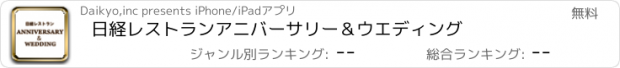 おすすめアプリ 日経レストラン　アニバーサリー＆ウエディング