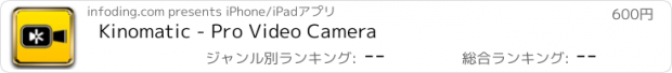 おすすめアプリ Kinomatic - Pro Video Camera