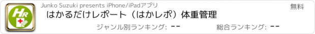 おすすめアプリ はかるだけレポート（はかレポ）体重管理