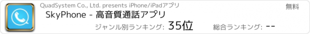 おすすめアプリ SkyPhone - 高音質通話アプリ