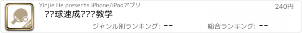 おすすめアプリ 乒乓球速成—视频教学