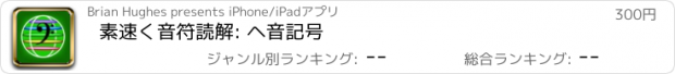 おすすめアプリ 素速く音符読解: ヘ音記号