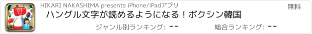 おすすめアプリ ハングル文字が読めるようになる！ボクシン韓国