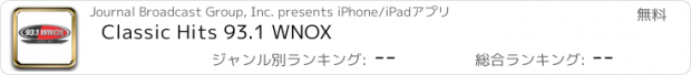 おすすめアプリ Classic Hits 93.1 WNOX