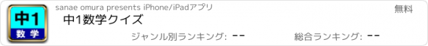 おすすめアプリ 中1数学クイズ