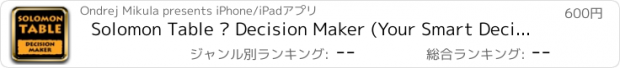 おすすめアプリ Solomon Table – Decision Maker (Your Smart Decider)