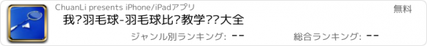 おすすめアプリ 我爱羽毛球-羽毛球比赛教学视频大全