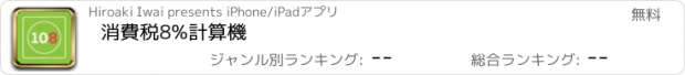 おすすめアプリ 消費税8%計算機