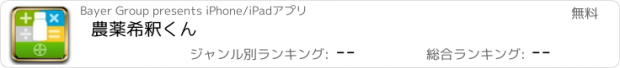 おすすめアプリ 農薬希釈くん