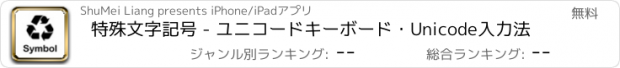 おすすめアプリ 特殊文字記号 - ユニコードキーボード・Unicode入力法