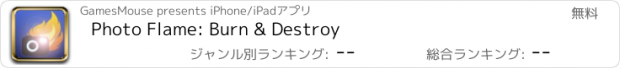 おすすめアプリ Photo Flame: Burn & Destroy