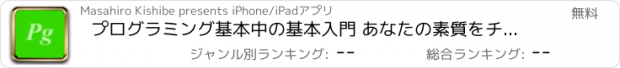 おすすめアプリ プログラミング基本中の基本入門 あなたの素質をチェック