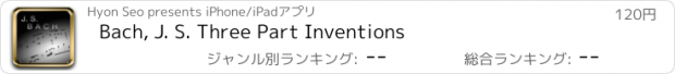 おすすめアプリ Bach, J. S. Three Part Inventions