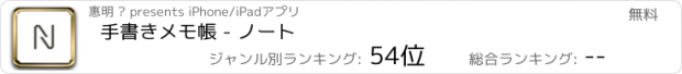 おすすめアプリ 手書きメモ帳 - ノート