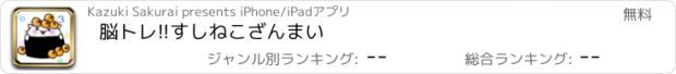 おすすめアプリ 脳トレ!!すしねこざんまい