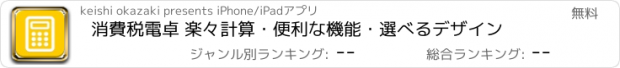 おすすめアプリ 消費税電卓 楽々計算・便利な機能・選べるデザイン
