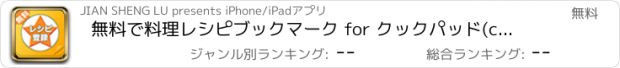 おすすめアプリ 無料で料理レシピブックマーク for クックパッド(coockpad)