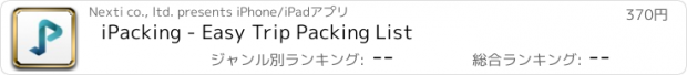 おすすめアプリ iPacking - Easy Trip Packing List