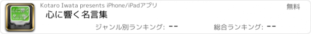 おすすめアプリ 心に響く名言集