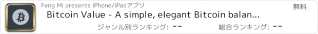 おすすめアプリ Bitcoin Value - A simple, elegant Bitcoin balance tracker