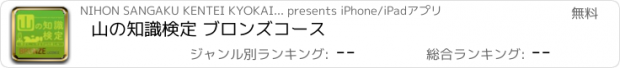 おすすめアプリ 山の知識検定 ブロンズコース