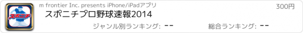 おすすめアプリ スポニチプロ野球速報2014