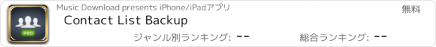 おすすめアプリ Contact List Backup