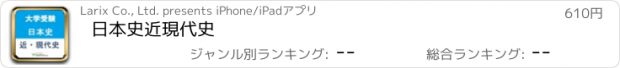 おすすめアプリ 日本史近現代史