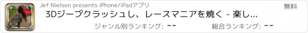 おすすめアプリ 3Dジープクラッシュし、レースマニアを焼く - 楽しい - 巣キッド-Sとティーン-Sのフリーピクセルドライビングゲーム